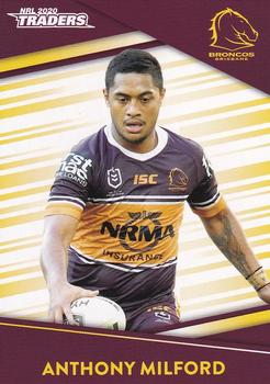 2020 NRL Traders #007 Anthony Milford Front
